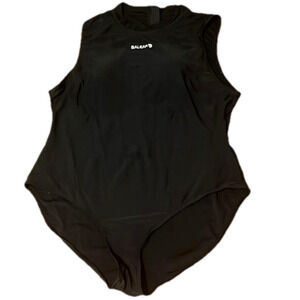Baleaf paddle board suit, black, zipper in back